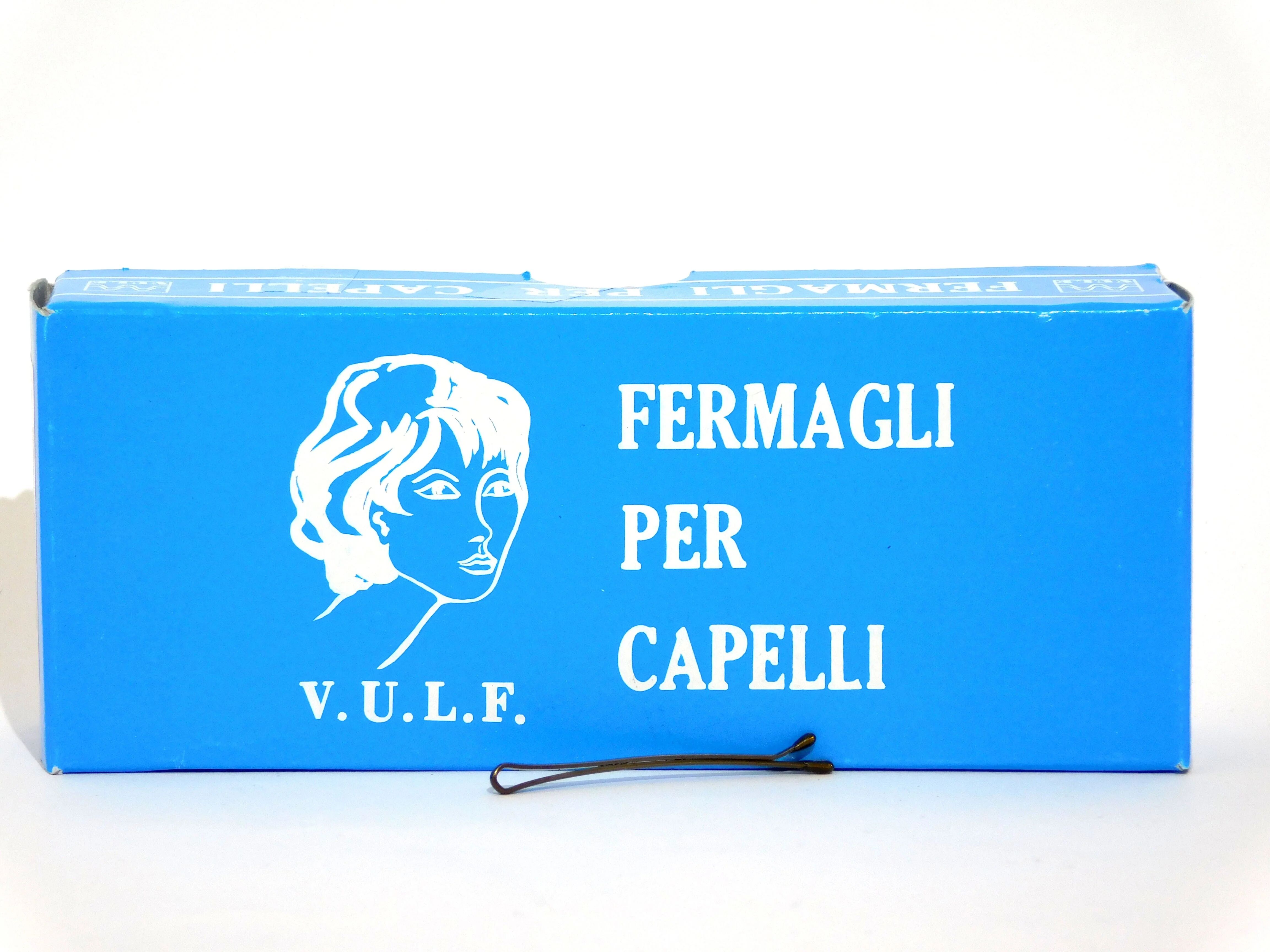 locatelli v.u.l.f. fermagli per capelli professionali liscio biondo 5cm art.88 500 gr