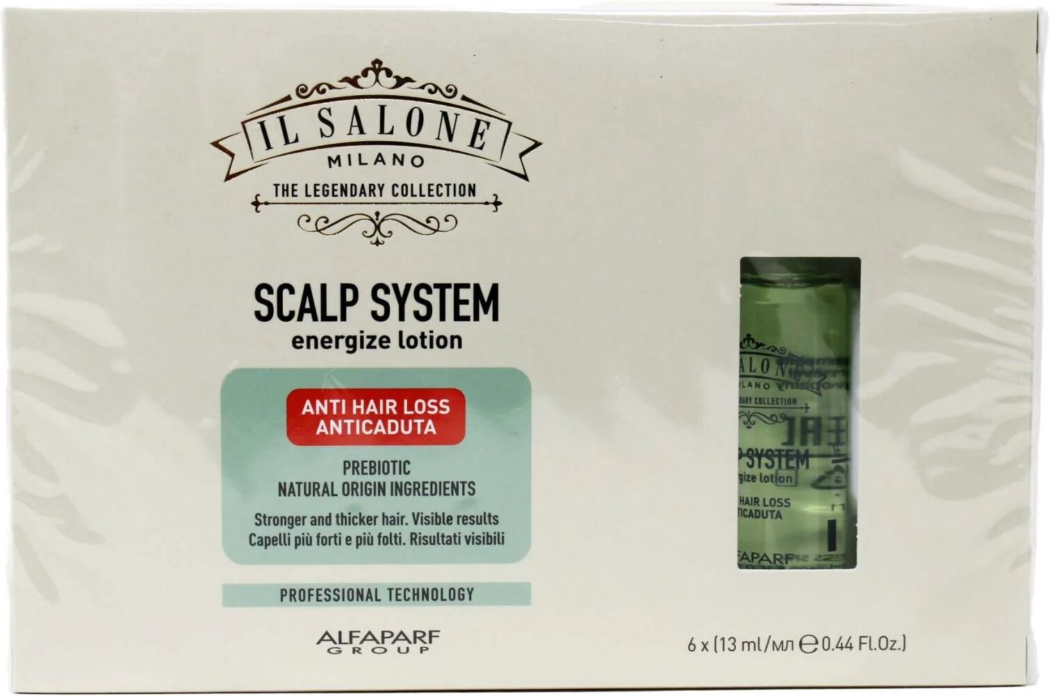 Alfaparf Il Salone Milano Scalp System Energize Lotion Trattamento Anticaduta 6 Fiale Da 13 ml