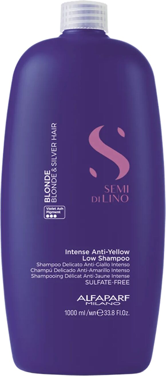 Alfaparf Milano Semi Di Lino Blonde Shampoo Anti Giallo Per Capelli Biondi E Silver 1000 ml