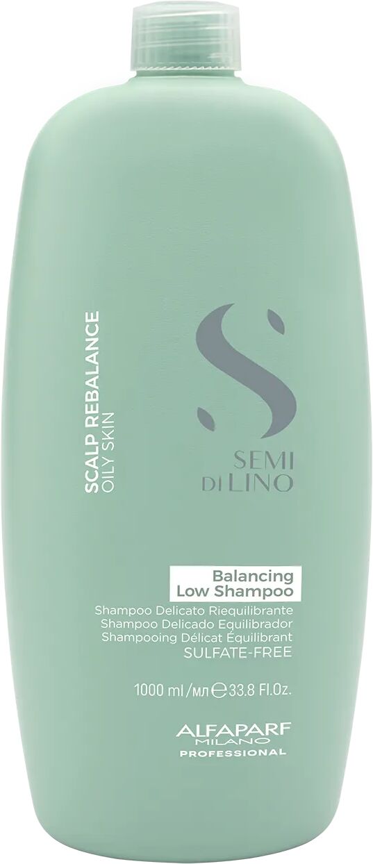 Alfaparf Milano Semi Di Lino Scalp Rebalance Oily Skin Shampoo Delicato Riequilibrante Per Cute Grassa 1000 ml