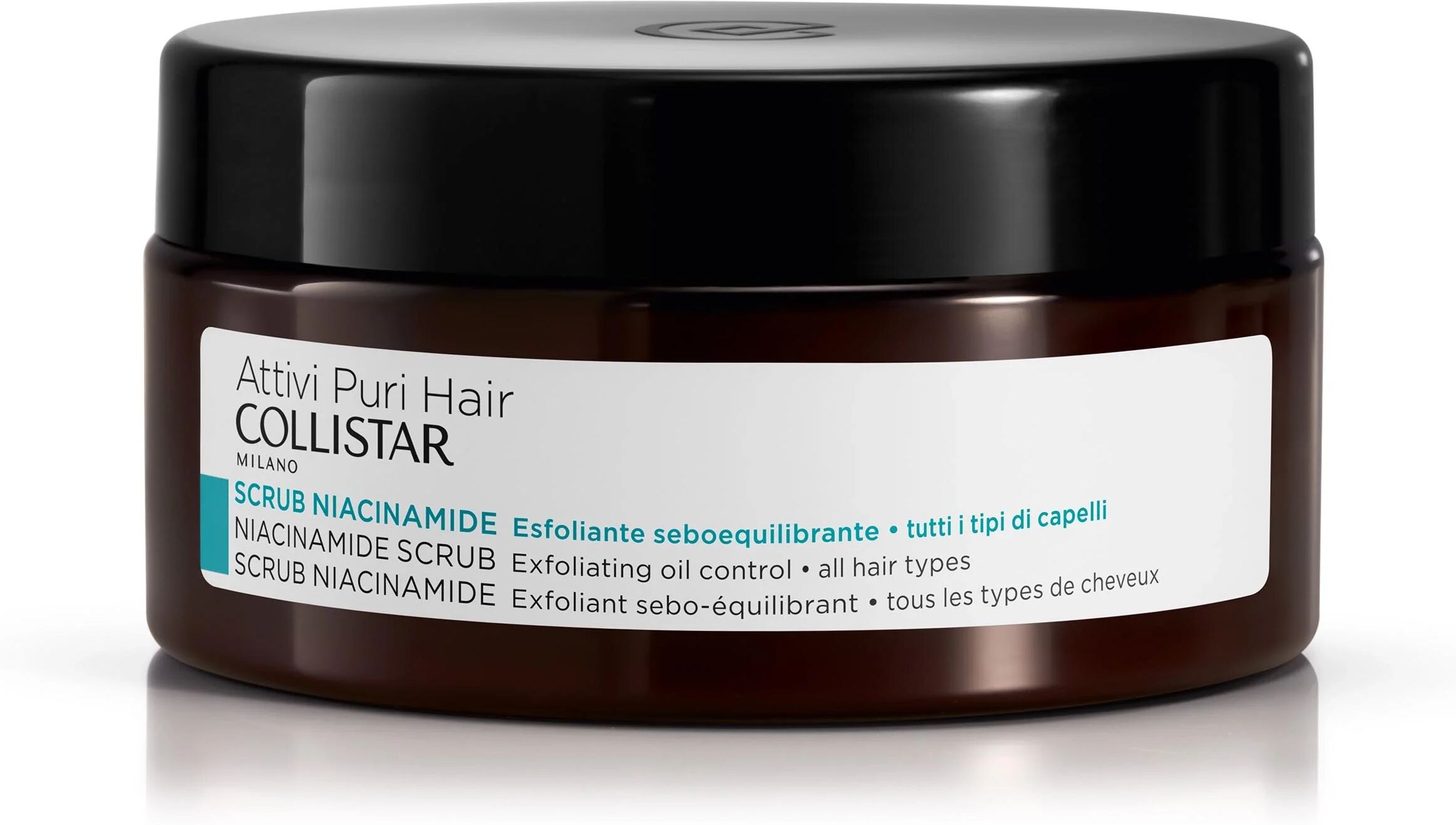 Collistar Attivi Puri Scrub Niacinamide Esfoliante Seboequilibrante Per Tutti I Tipi Di Capelli 250 ml