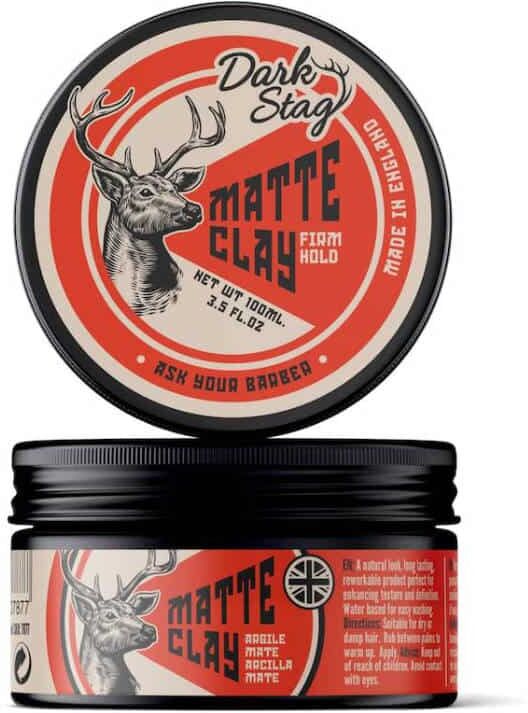 Dark Stag Matte Clay Argilla Opaca Per Capelli Tenuta Forte 100 ml