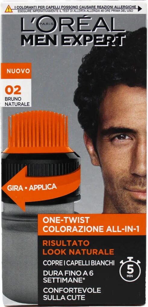 L'Oreal L'Oréal Men Expert One Twist Colorazione All In 1 Per Capelli 02 Bruno Naturale