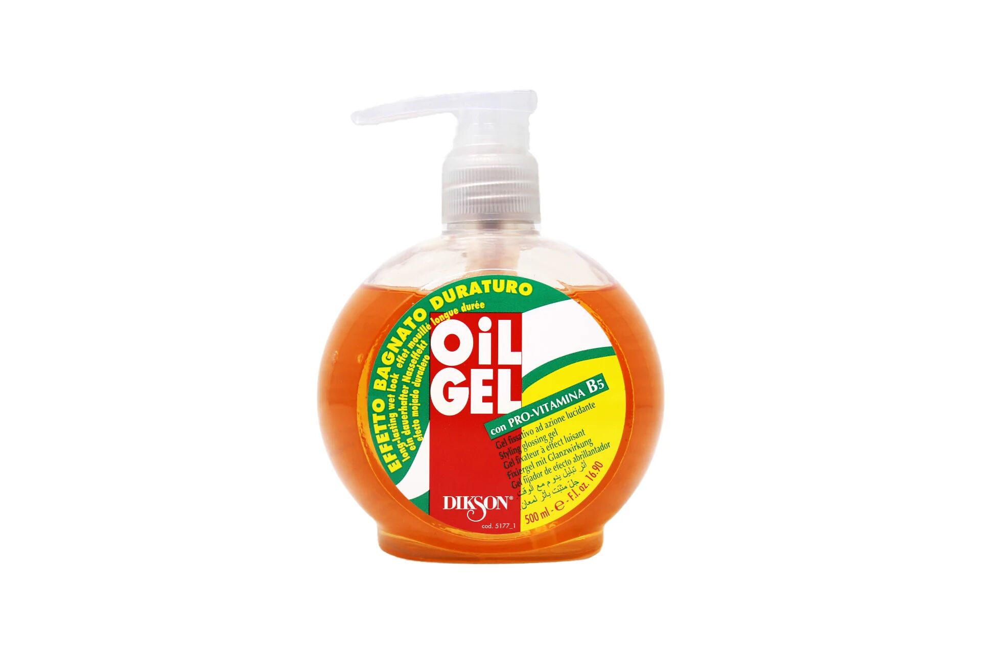 Dikson Oil Gel con Provitamina B5 - Gel Fissativo con Azione Lucidante - 500 ml