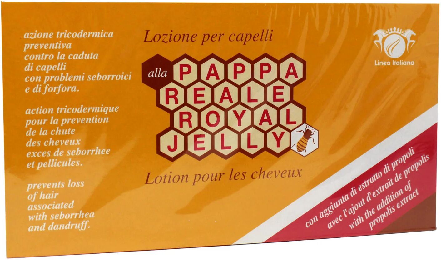 Linea Italiana Lozione Alla Pappa Reale Anticaduta Per Capelli 12 Fiale Da 10 ml