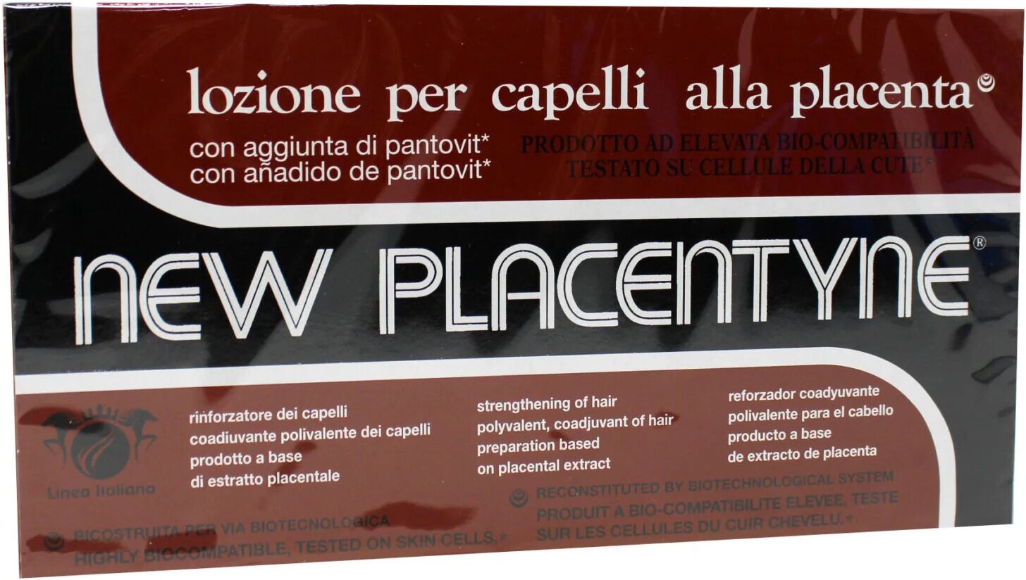 Linea Italiana New Placentyne Lozione Rinforzante Per Capelli Alla Placenta 12 Fiale Da 10 ml