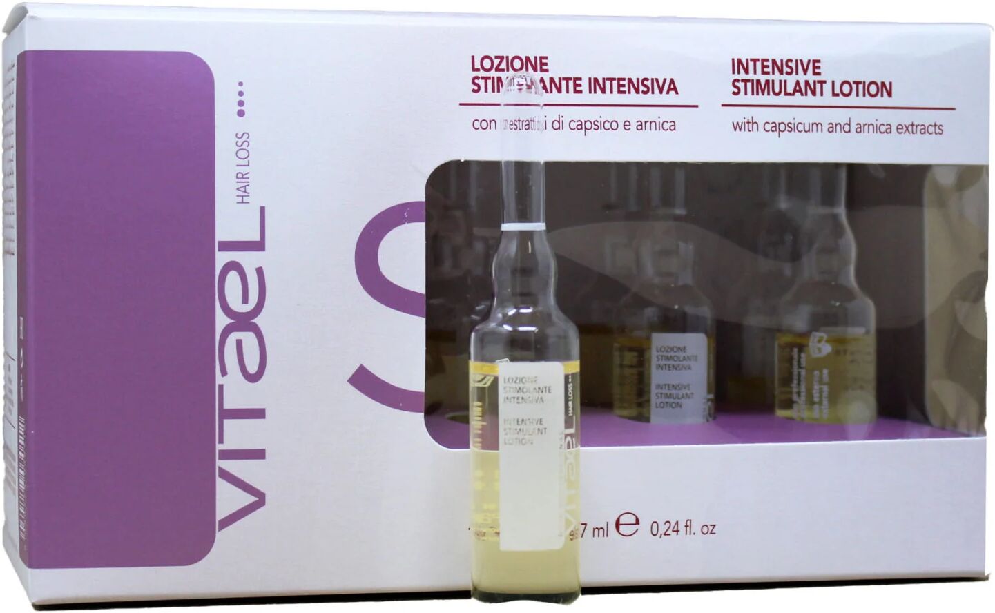 Vitael Lozione Stimolante Intensiva Prevenzione Caduta Dei Capelli 10 Fiale Da 7 ml