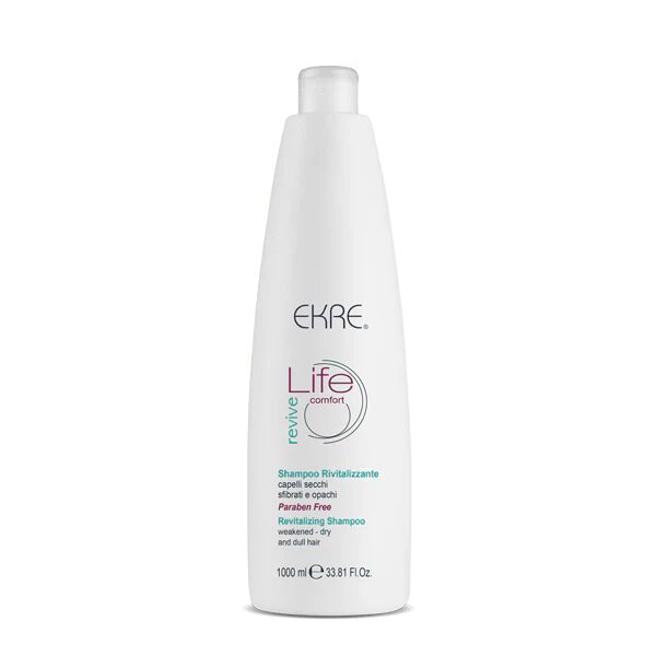 Ekre Life Comfort Revive Shampoo Rivitalizzante per Capelli Secchi e Sfibrati 1000 ml