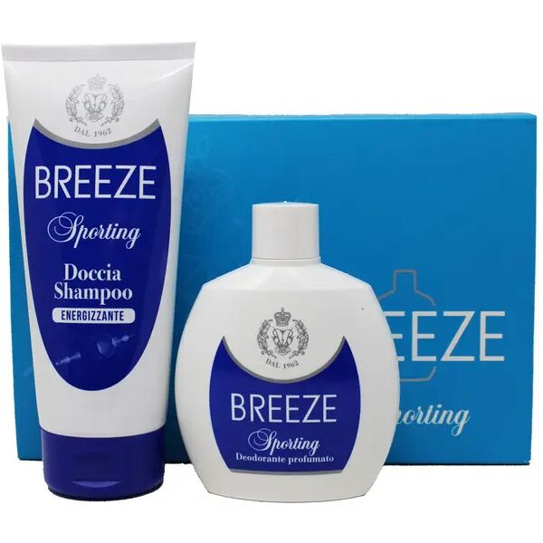 breeze cofanetto sporting deodorante profumato 100 ml + doccia shampoo 200 ml