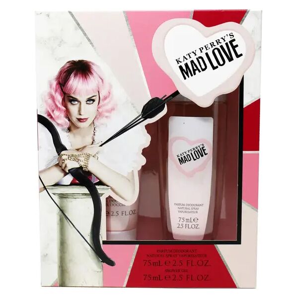 katy perry's cofanetto  mad love profumo deodorante spray 75 ml + doccia shampoo 75 ml