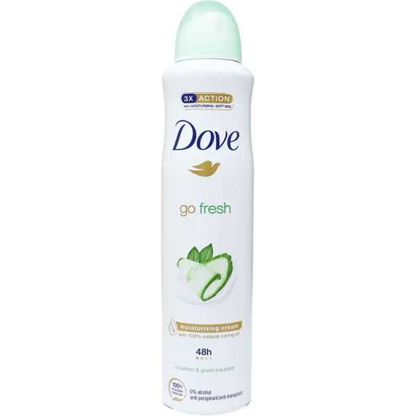 dove deodorante spray go fresh cetriolo e tè verde 250 ml