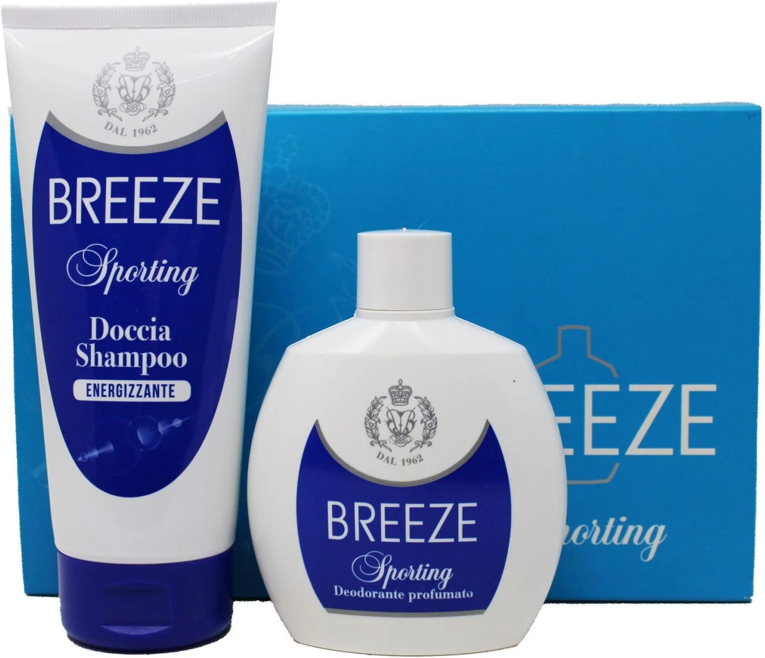 breeze cofanetto sporting deodorante profumato 100 ml + doccia shampoo 200 ml