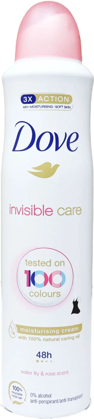 dove deodorante spray invisible care ninfee e rose 250 ml