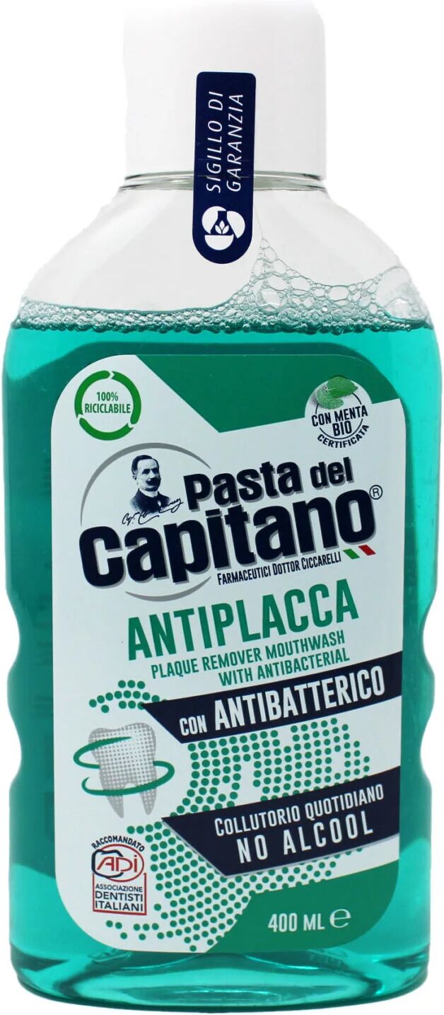 pasta del capitano collutorio antiplacca con antibatterico 400 ml