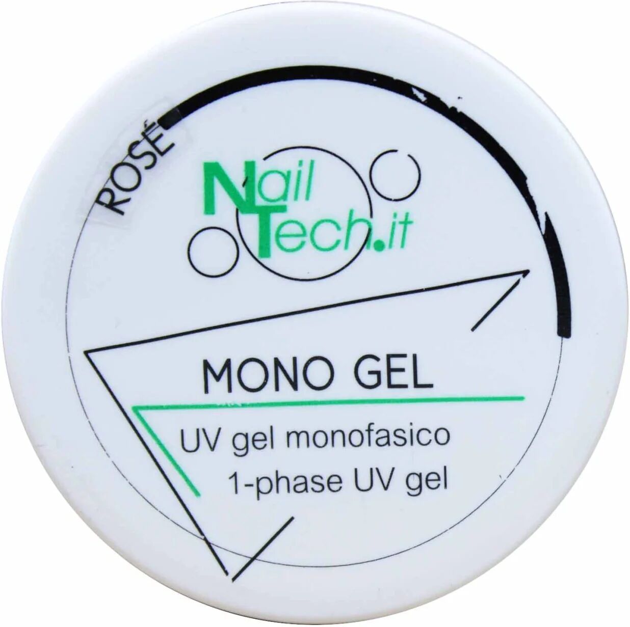 nail tech uv gel monofasico rosè per ricostruzione unghie 15 gr