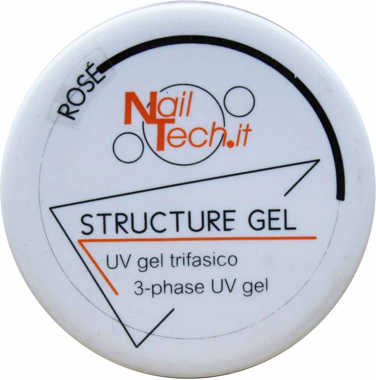 nail tech uv gel trifasico rosè per ricostruzione unghie 15 gr