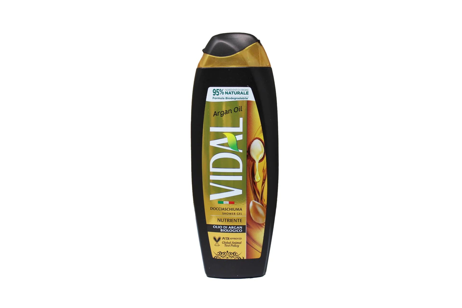 vidal docciaschiuma nutriente con olio di argan biologico 250 ml