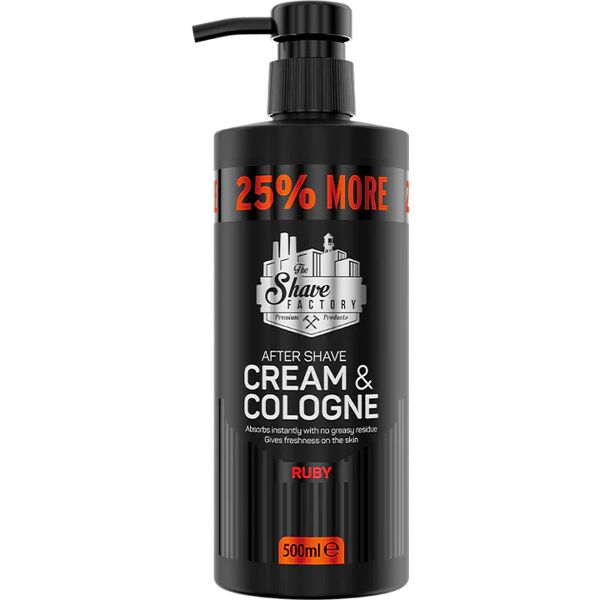 the shave factory crema dopobarba e colonia ruby 500 ml