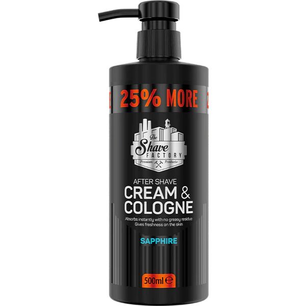 the shave factory crema dopobarba e colonia sapphire 500 ml