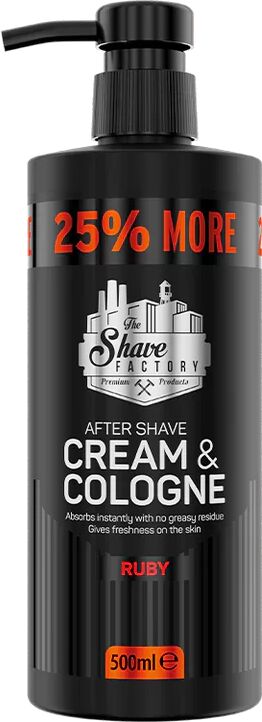 the shave factory crema dopobarba e colonia ruby 500 ml