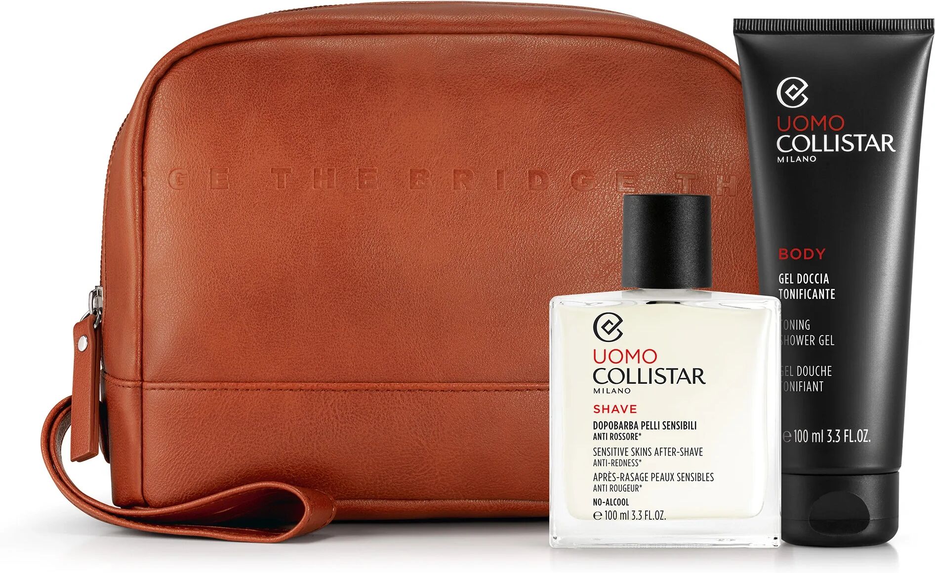 Collistar Cofanetto Dopobarba Pelli Sensibili 100 ml + Gel Doccia Tonificante 100 ml + Beauty Bag The Bridge