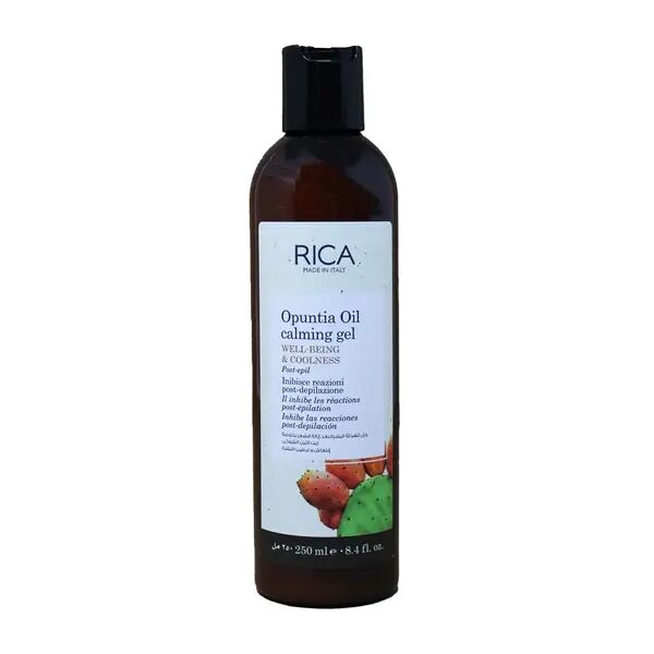 rica gel post epilazione olio di opuntia calmante 250 ml