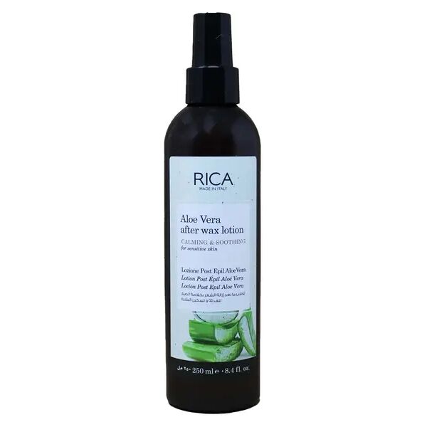 rica lozione post epilazione aloe vera calmante e lenitiva 250 ml