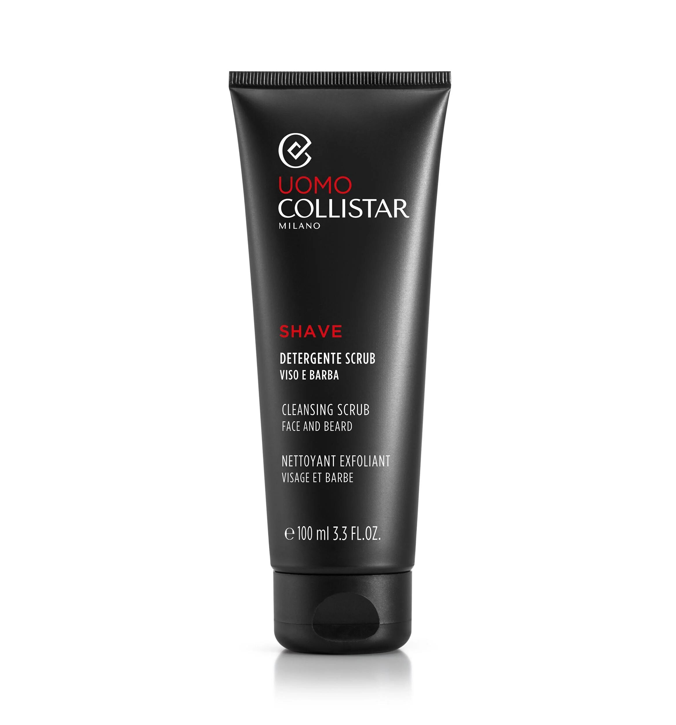 collistar shave detergente scrub viso e barba 100 ml