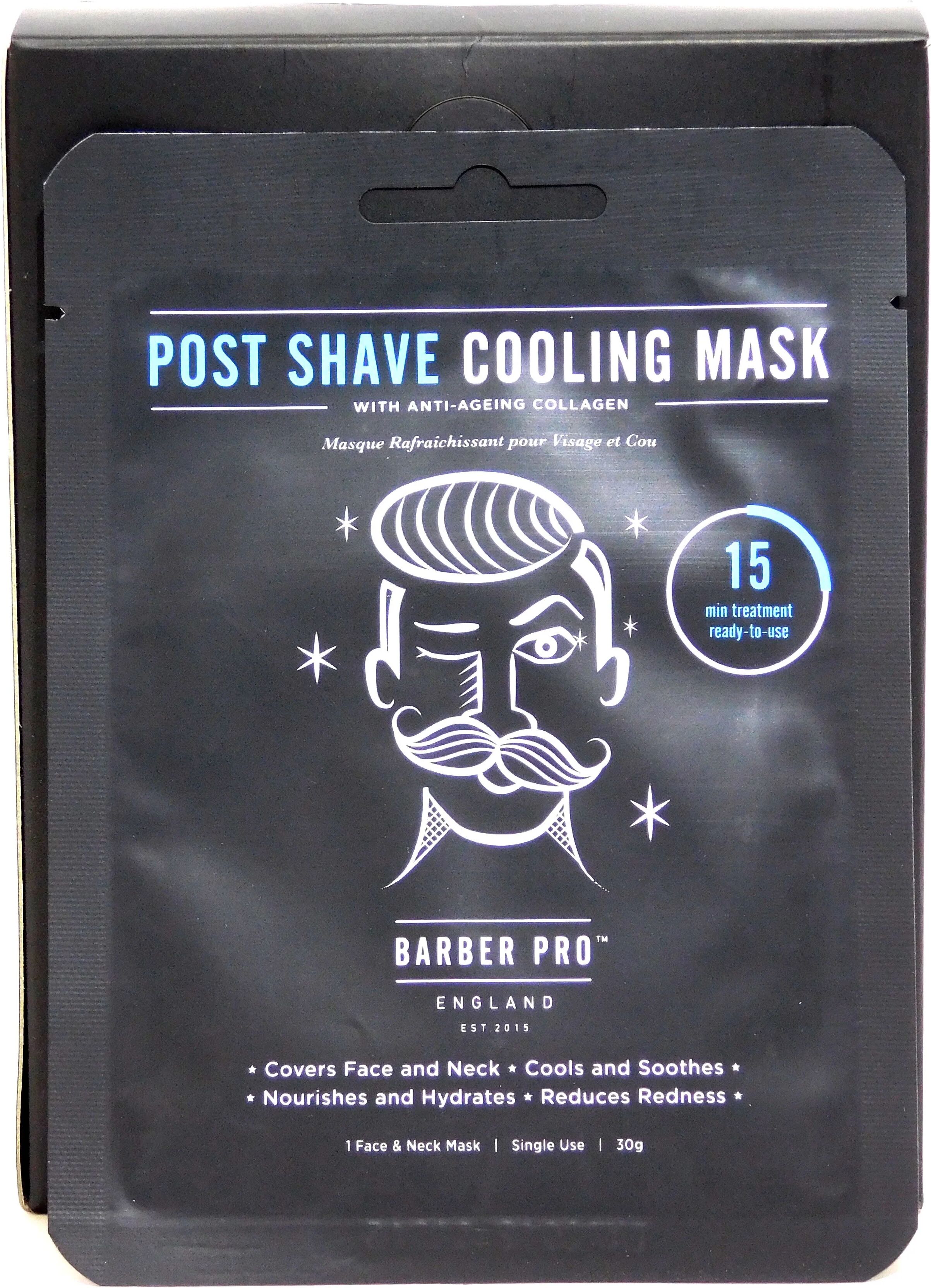 barber pro post shave cooling mask - maschera post rasatura 30 gr