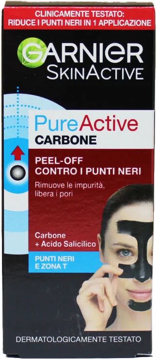 garnier skin active pure active carbone peel-off contro i punti neri 50 ml