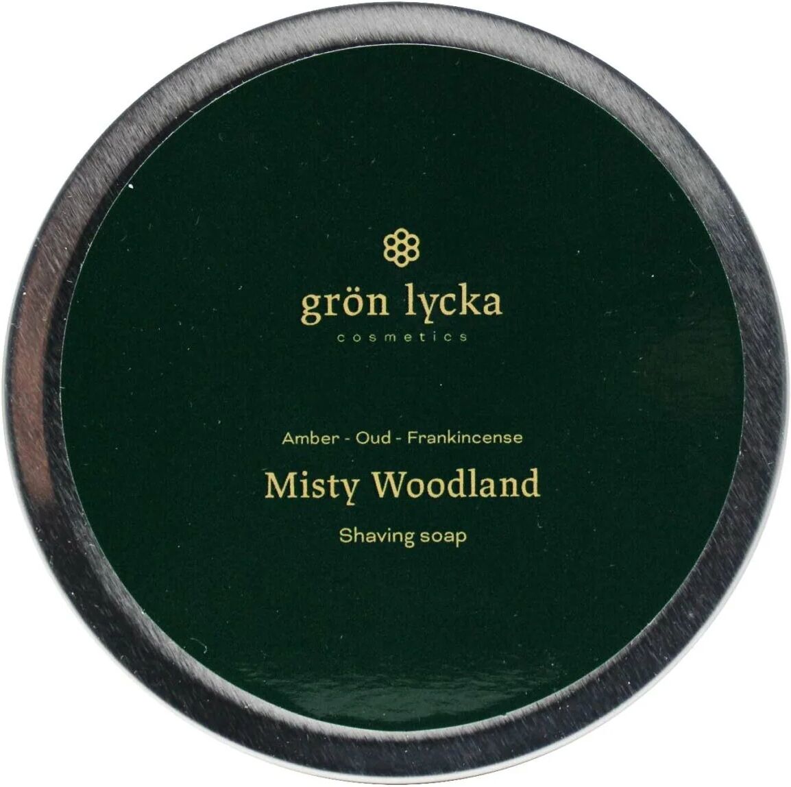 grön lycka cosmetics grön lycka misty woodland sapone da barba artigianale 150 gr