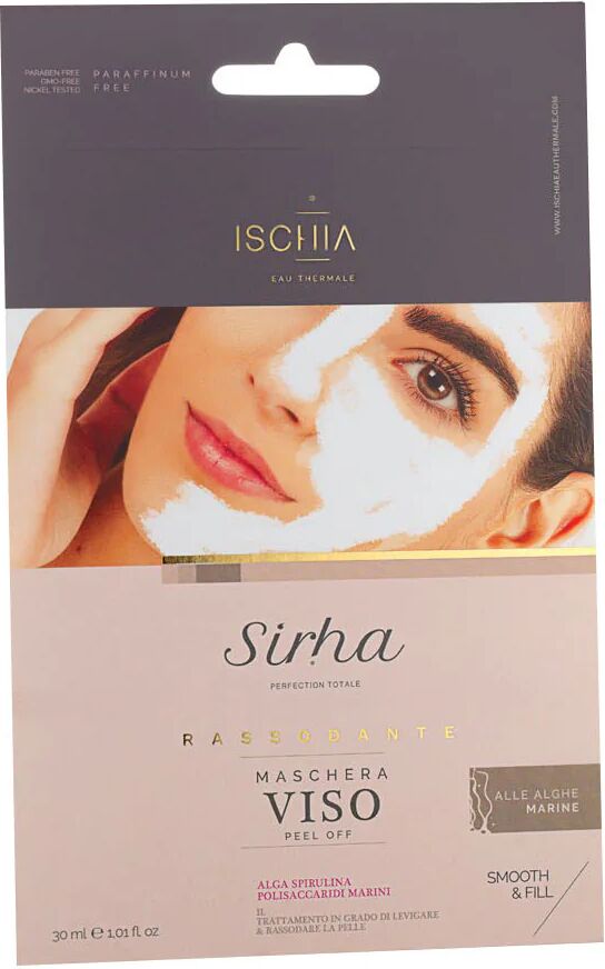 ischia eau thermale sirha maschera viso peel off rassodante alle alghe marine 30 ml