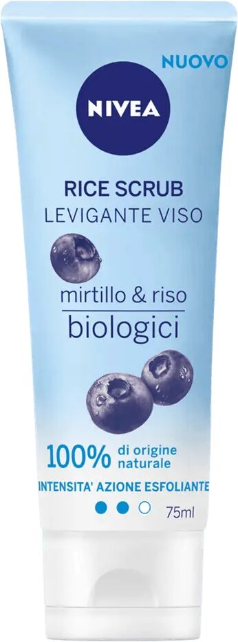 nivea rice scrub levigante viso al mirtillo e riso 75 ml