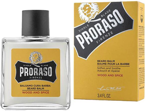 proraso balsamo cura barba wood and spice 100 ml