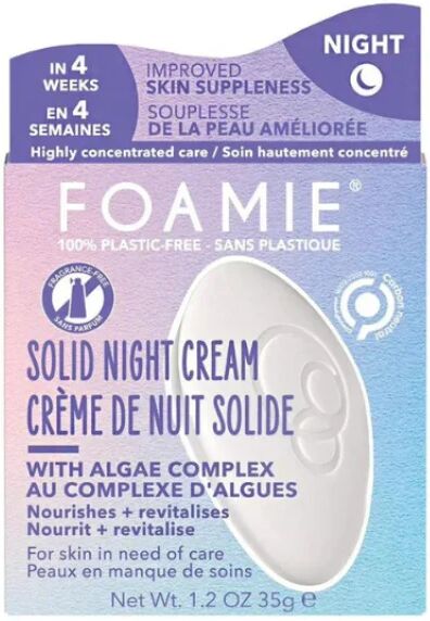 Foamie Crema Solida Nutriente Notte Per Il Viso Night Recovery Con Alghe Marine 35 gr