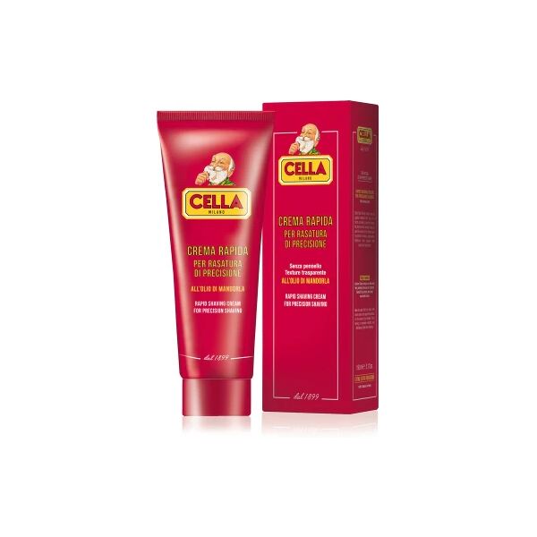 cella milano cella crema rapida per rasatura all'olio di mandorla 150 ml