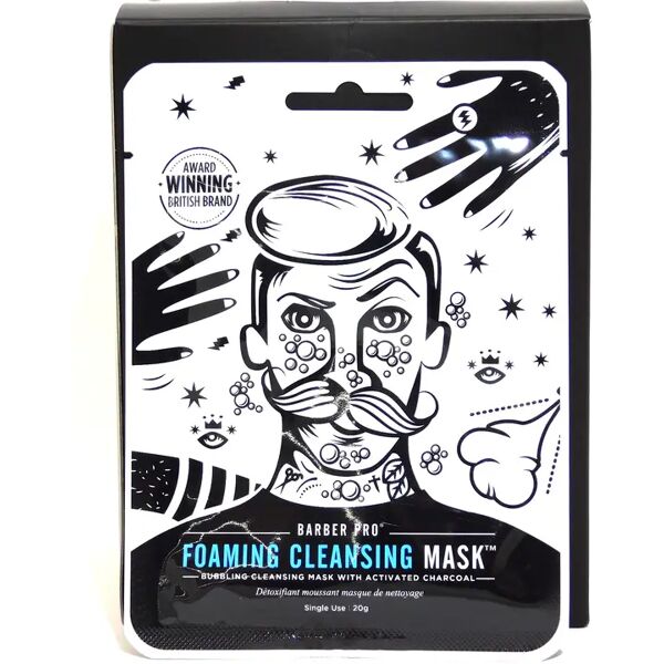 barber pro - foaming clean mask 20 ml - maschera purificante