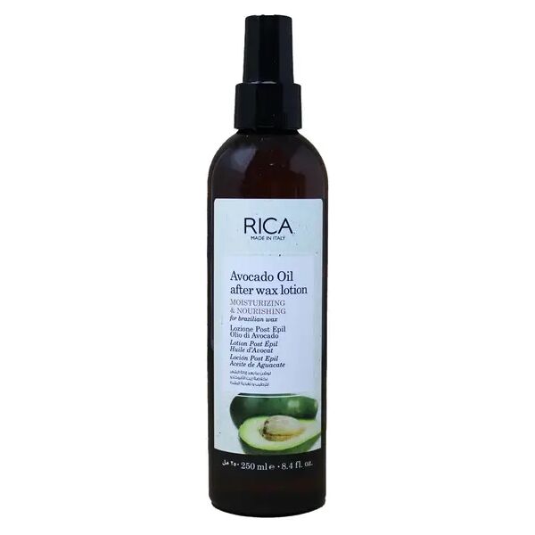 rica lozione post epilazione olio di avocado idratante e nutriente 250 ml