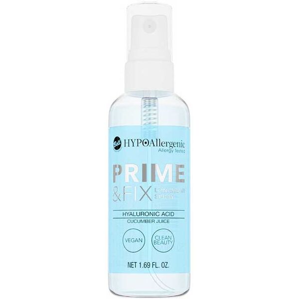 bell hypoallergenic hypoallergenic prime&fix spray fissatore e base make up con acido ialuronico 50 ml