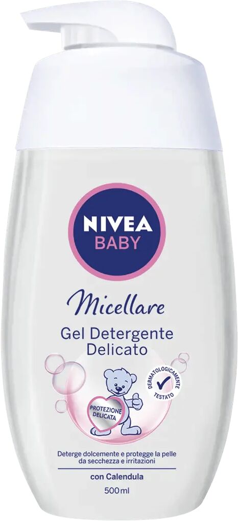 nivea baby micellare gel detergente delicato con calendula 500 ml