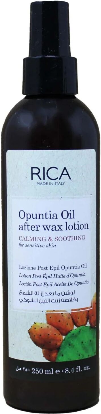 rica lozione post epilazione opuntia oil calmante e lenitiva 250 ml