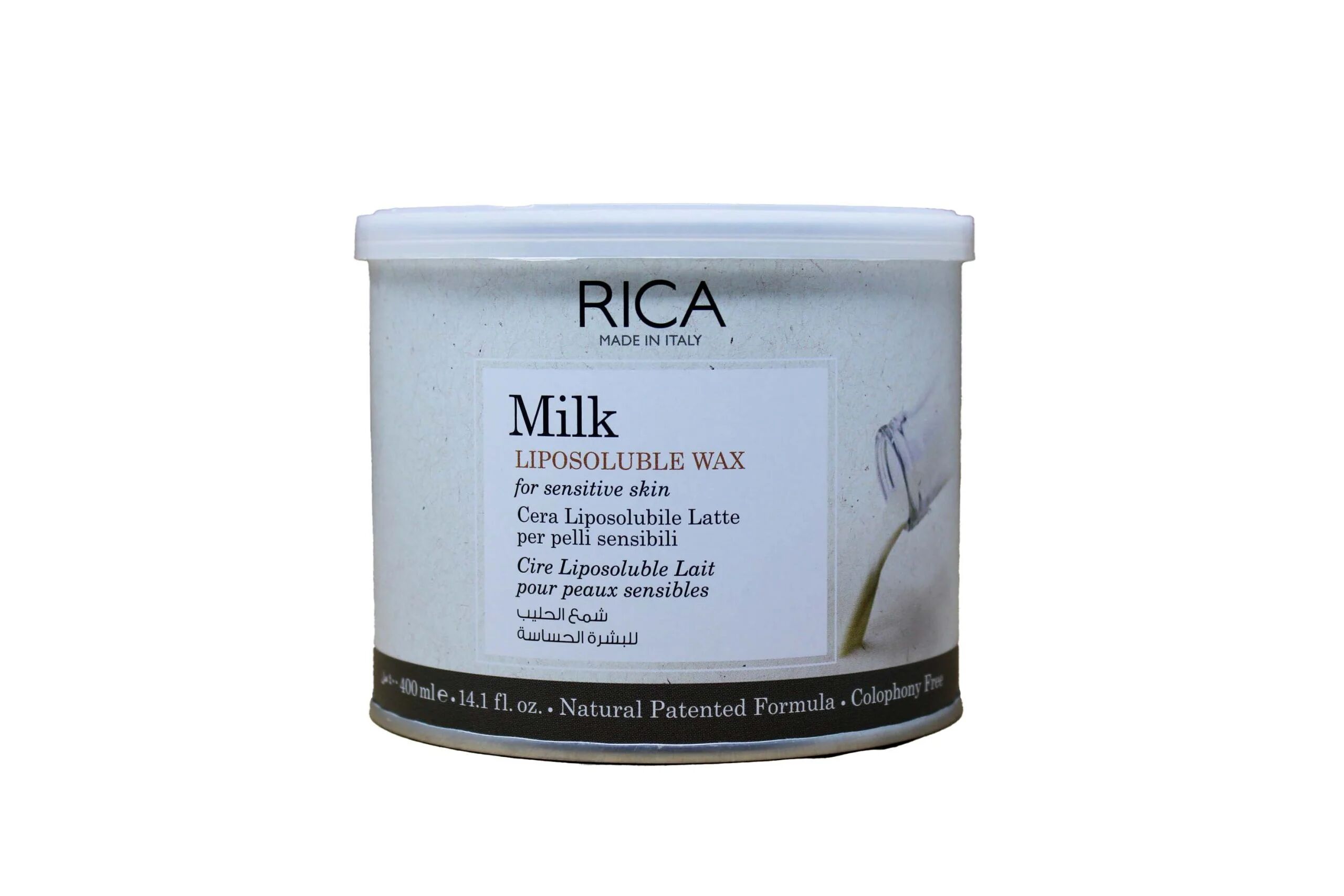 Rica Cera Depilatoria Liposolubile Latte Per Pelli Sensibili 400 ml