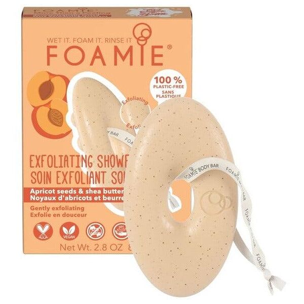 foamie sapone solido esfoliante per il corpo more than a peeling con semi di albicocca e burro di karité 80 gr