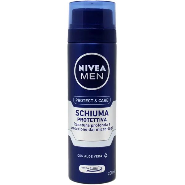 nivea men nivea schiuma da barba protect care protettiva con aloe vera 200 ml