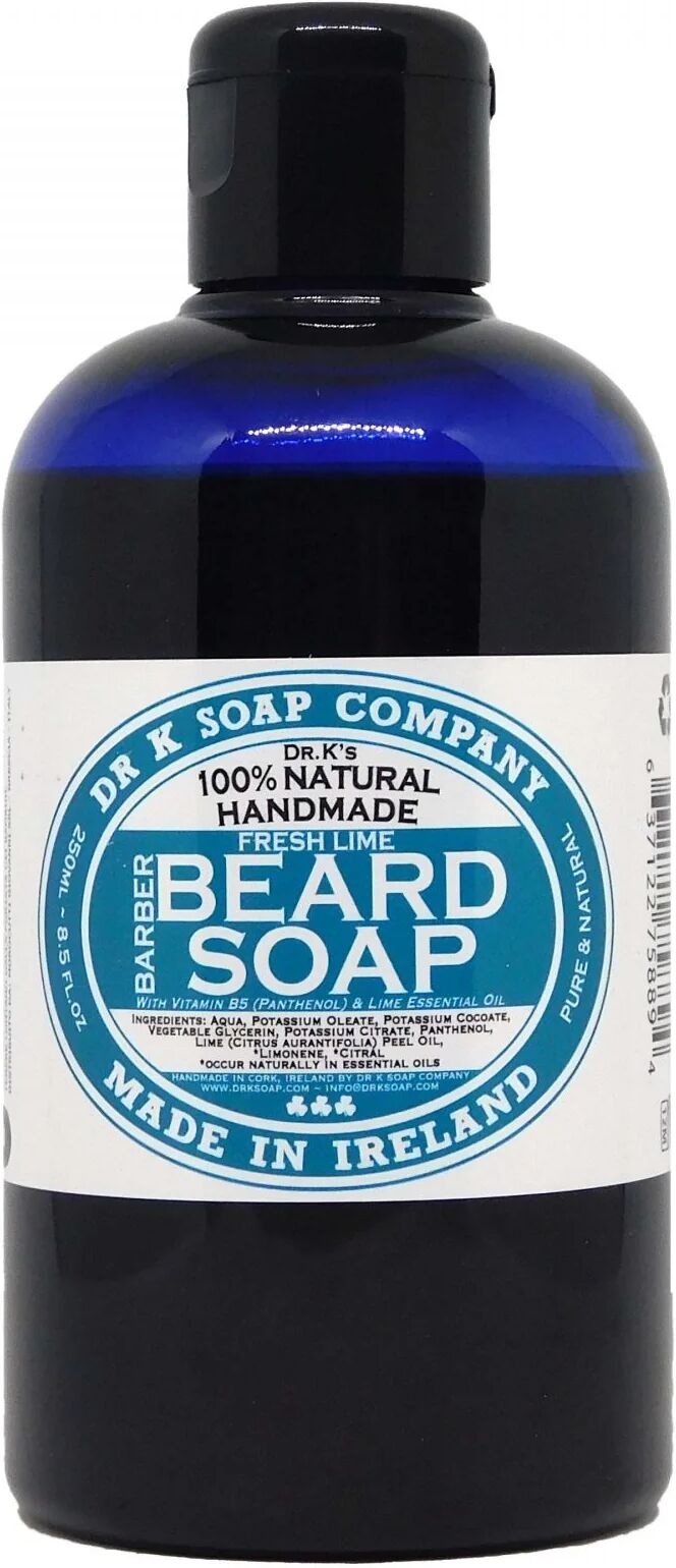 dr k soap company dr k beard soap sapone per barba fresh lime 250 ml