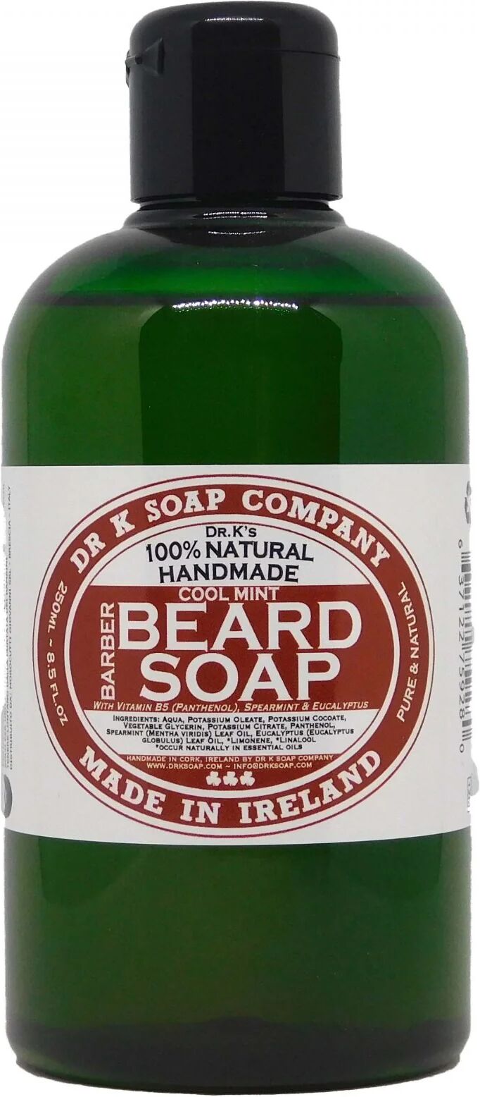 dr k soap company dr k beard soap sapone per barba cool mint 250 ml