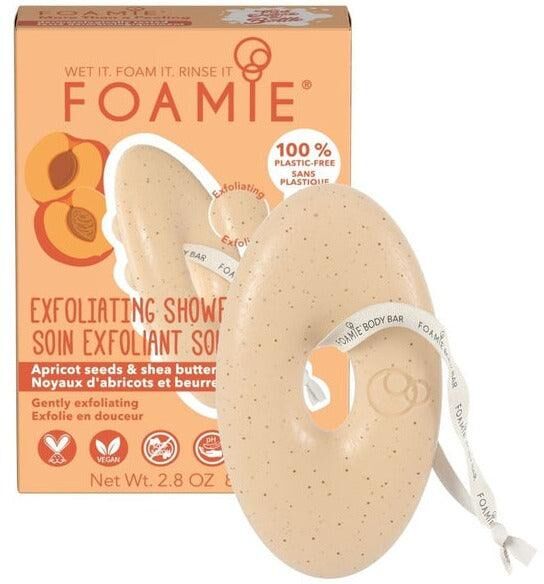 foamie sapone solido esfoliante per il corpo more than a peeling con semi di albicocca e burro di karité 80 gr