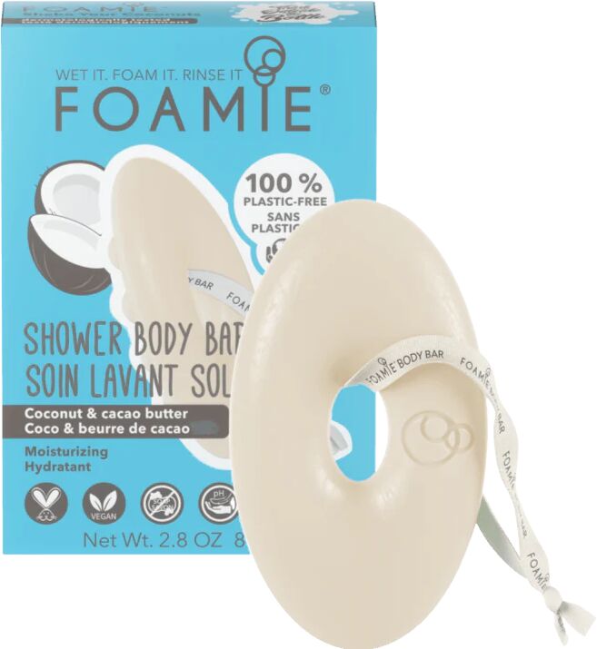 Foamie Sapone Solido Idratante Per Il Corpo Shake Your Coconuts Con Cocco E Burro Di Cacao 80 gr