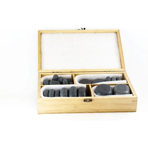 xanitalia set completo pietre per massaggio hot stone 36 pz