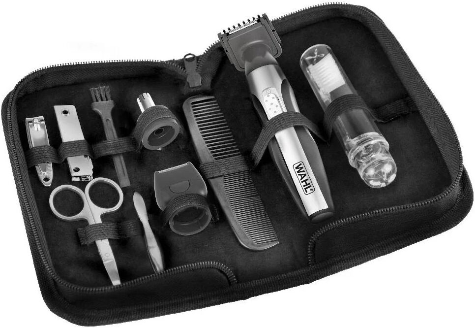 wahl travel kit deluxe kit per la cura di viso e corpo